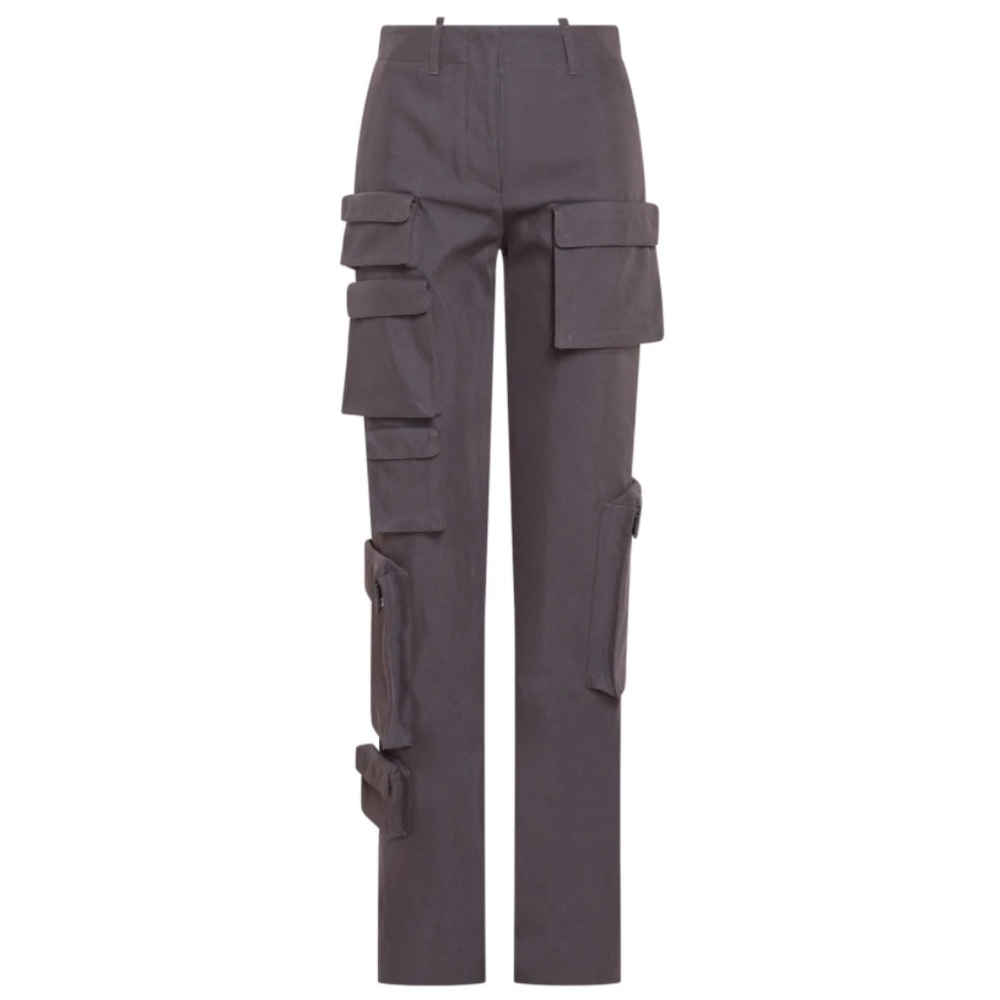 NEW w/tags Off-White Brown Gray Cargo Pants L 12 10